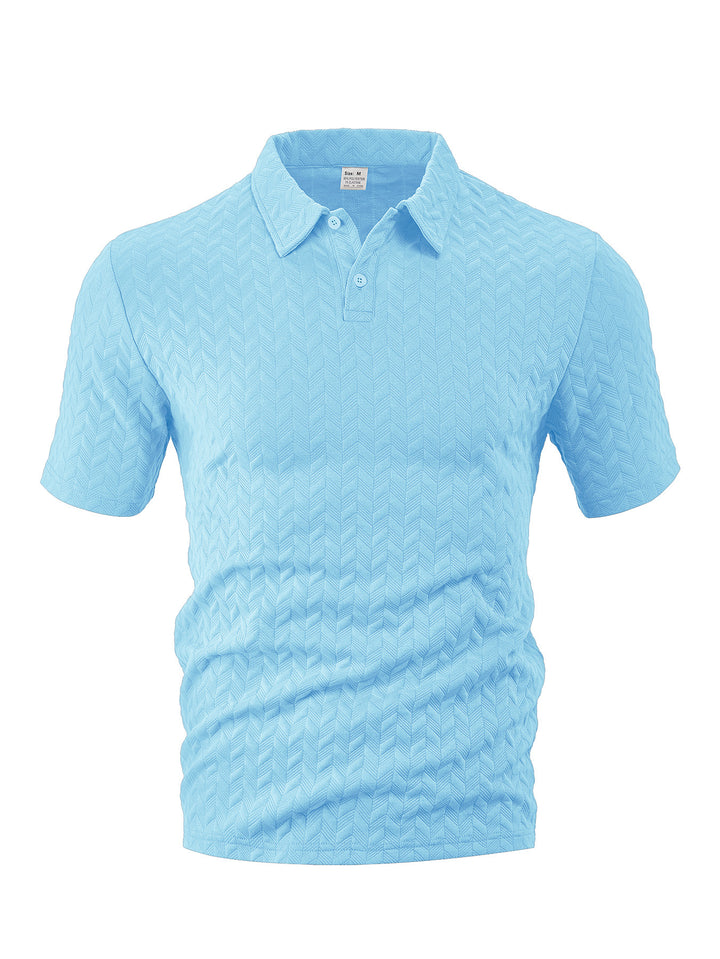 Herren Poloshirt mit strukturiertem Obermaterial und modernem Schnitt Aliams