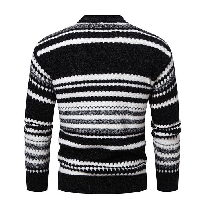 Herren Strickpullover mit strukturiertem Muster Aliams
