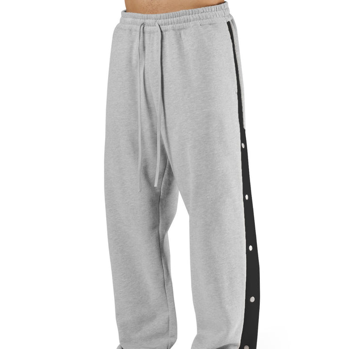 Herren Sporthose mit Druckknöpfen und elastischem Bund Aliams