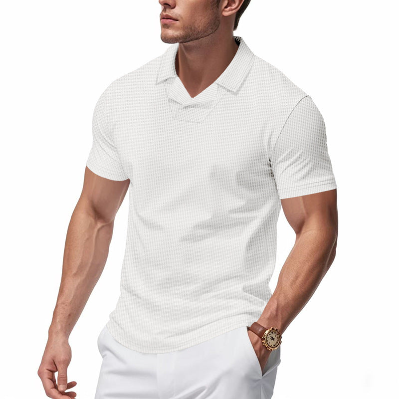 Herren Kurzarm Poloshirt mit strukturiertem Design Aliams