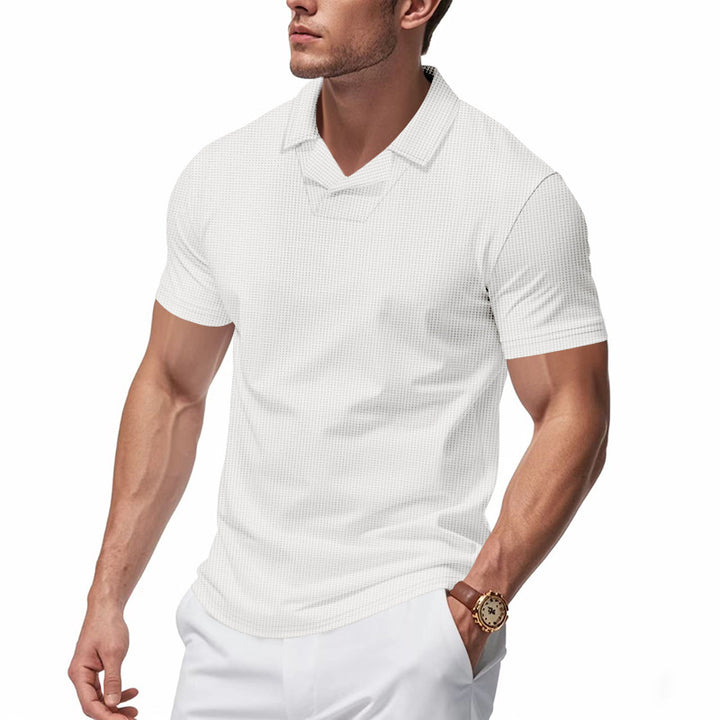 Herren Kurzarm Poloshirt mit strukturiertem Design Aliams