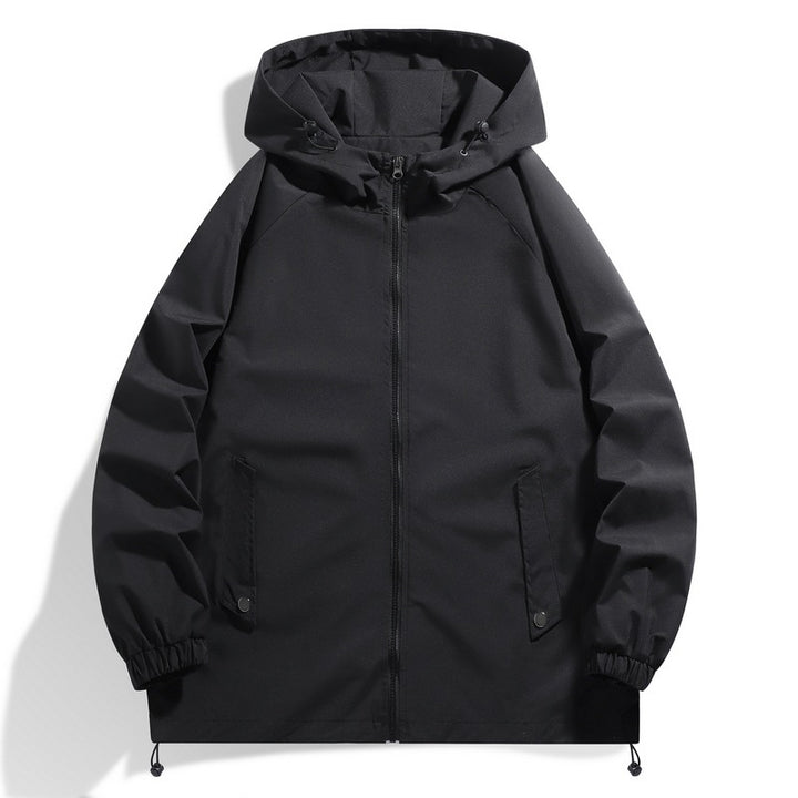 Herren Funktionsjacke mit verstellbarem Kapuzenkragen und elastischen Ärmelbündchen Aliams