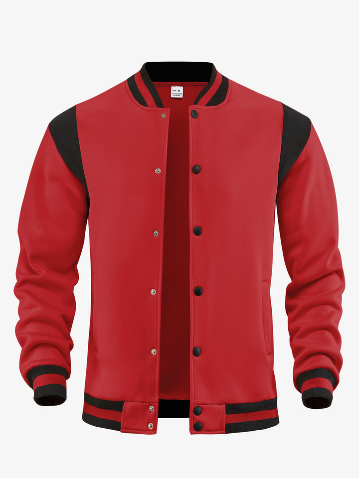 Herren Baseballjacke mit kontrastierenden Ärmeln Aliams
