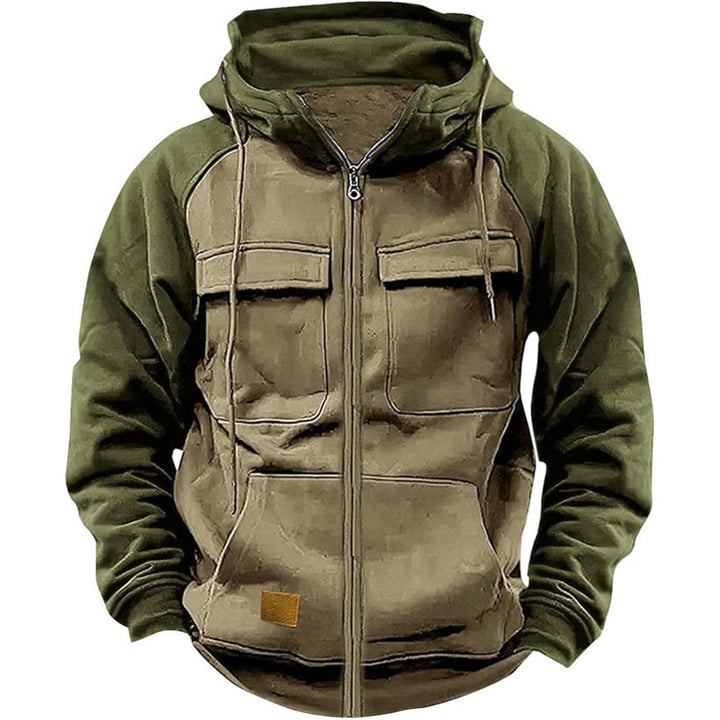 Herren Hoodie mit praktischen Brusttaschen und modernem Design Aliams