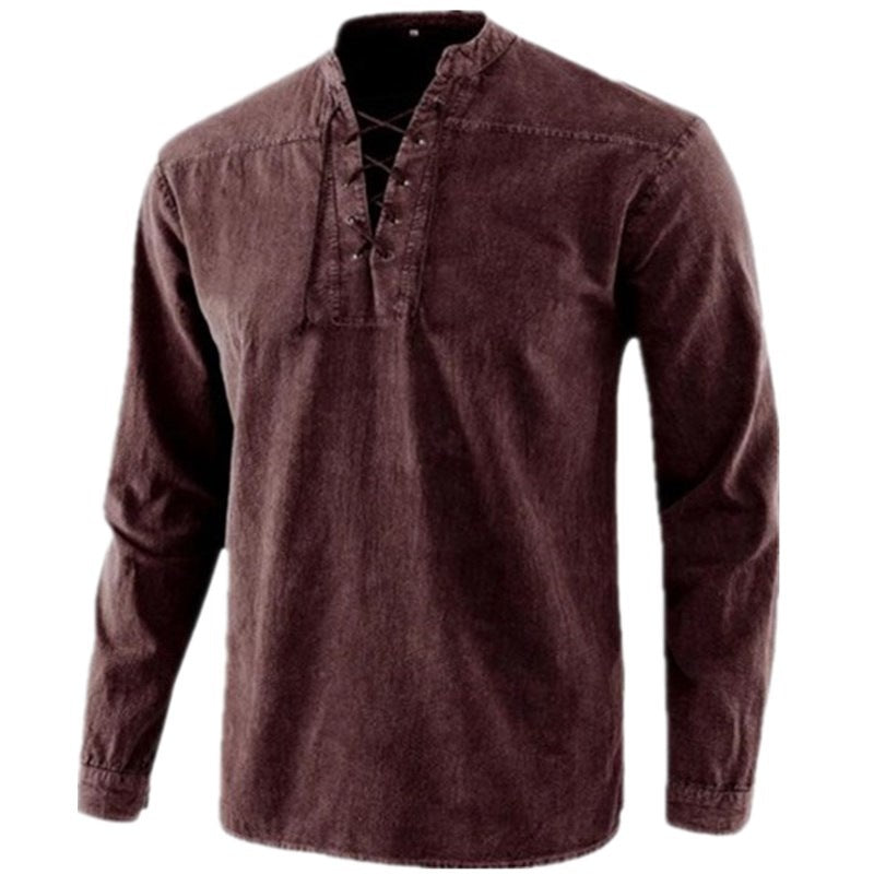 Herren Freizeithemd mit Spitzenverschluss Aliams