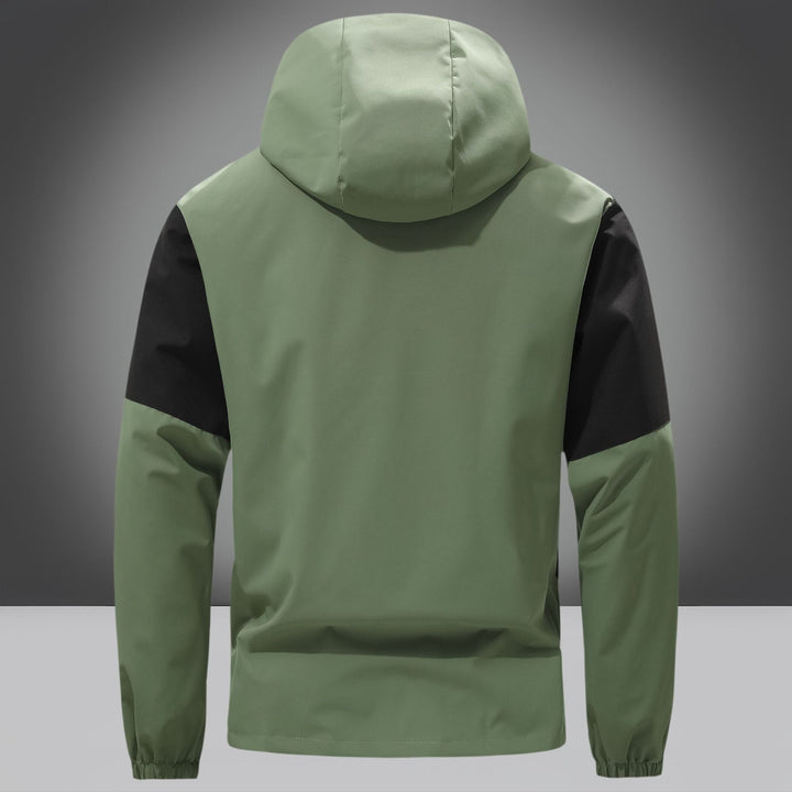 Herren Funktionsjacke mit wasserdichtem Material und praktischen Reißverschlusstaschen Aliams