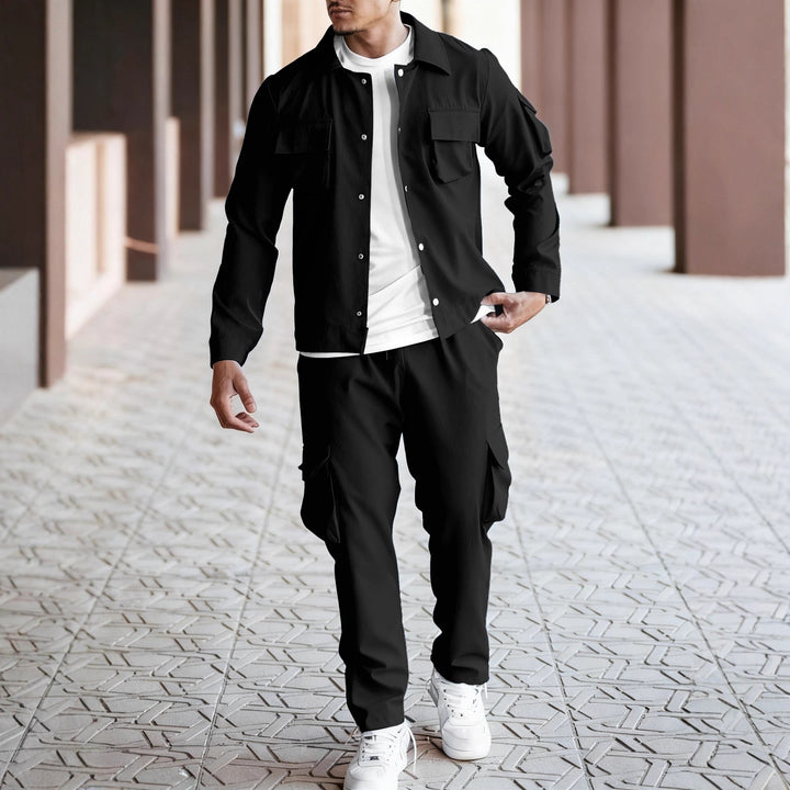 Herren Cargo-Anzug mit modernem Schnitt und praktischen Taschen Aliams