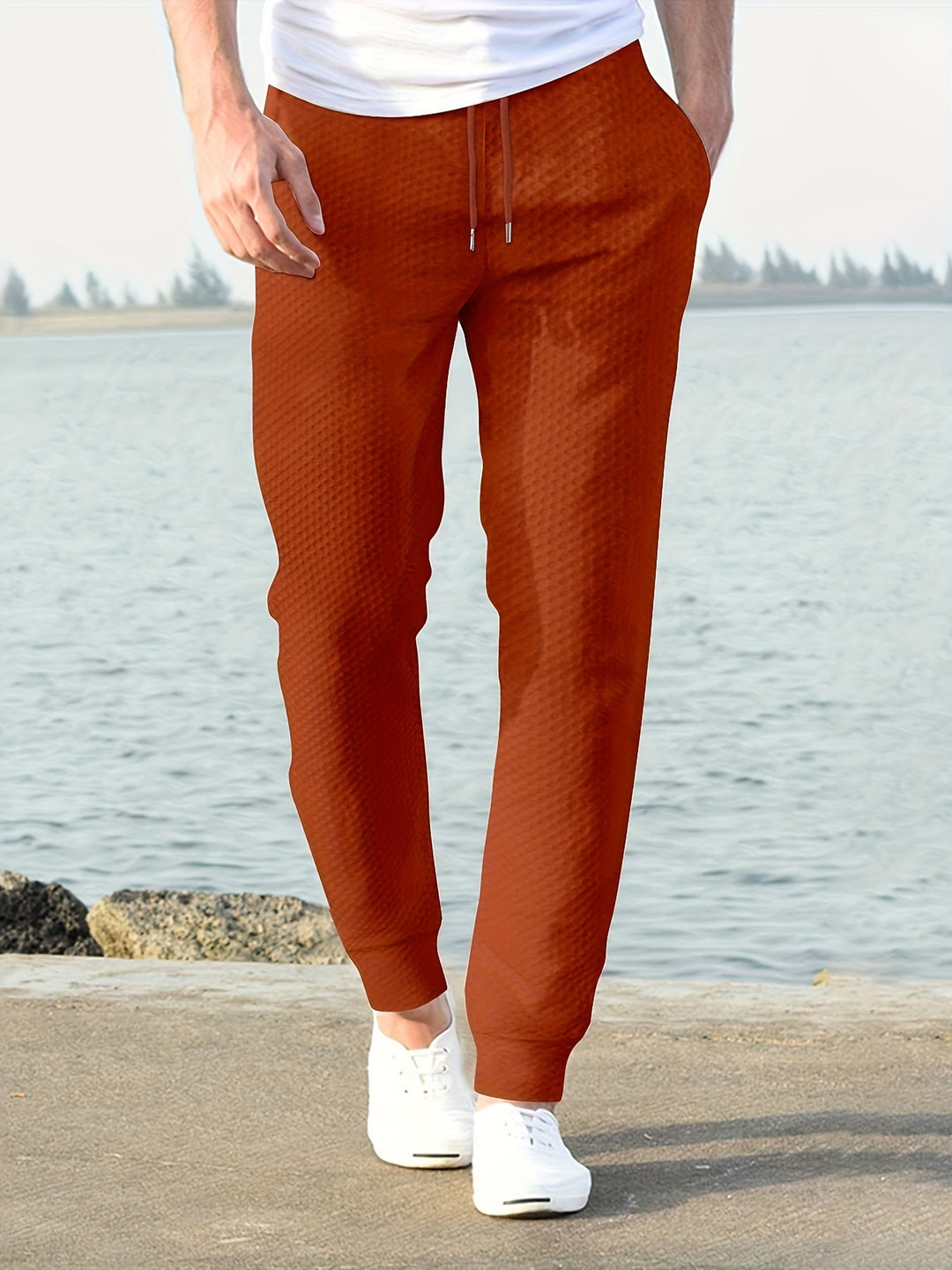 Herren Jogginghose mit atmungsaktiven Eigenschaften und modischem Strukturdesign Aliams