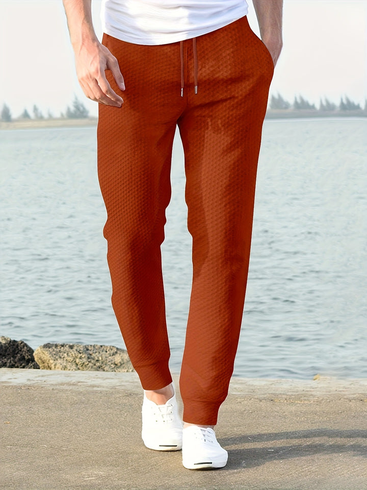 Herren Jogginghose mit atmungsaktiven Eigenschaften und modischem Strukturdesign Aliams