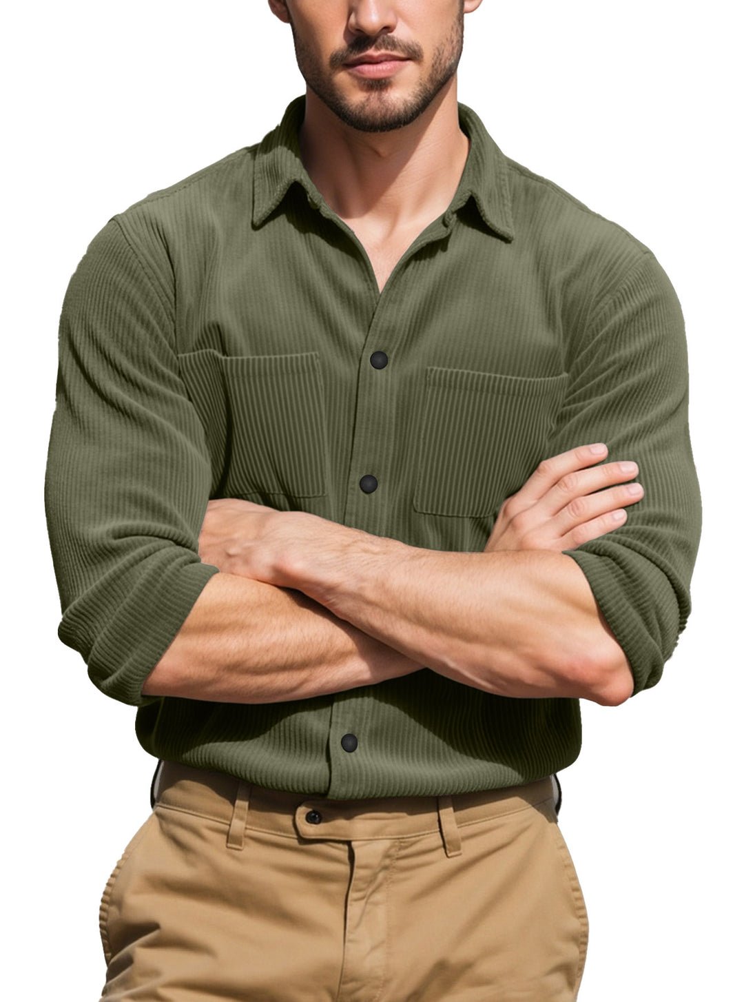 Herren Freizeithemd mit strukturiertem Design und praktischen Brusttaschen Aliams