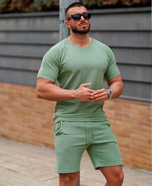Herren Sportliches Kurzarmset mit bequemen Shorts Aliams