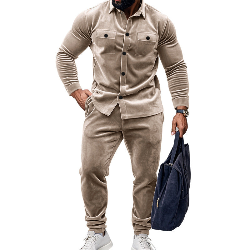 Herren sportliches Premium-Jogginganzug mit praktischen Taschen und lässiger Passform Aliams