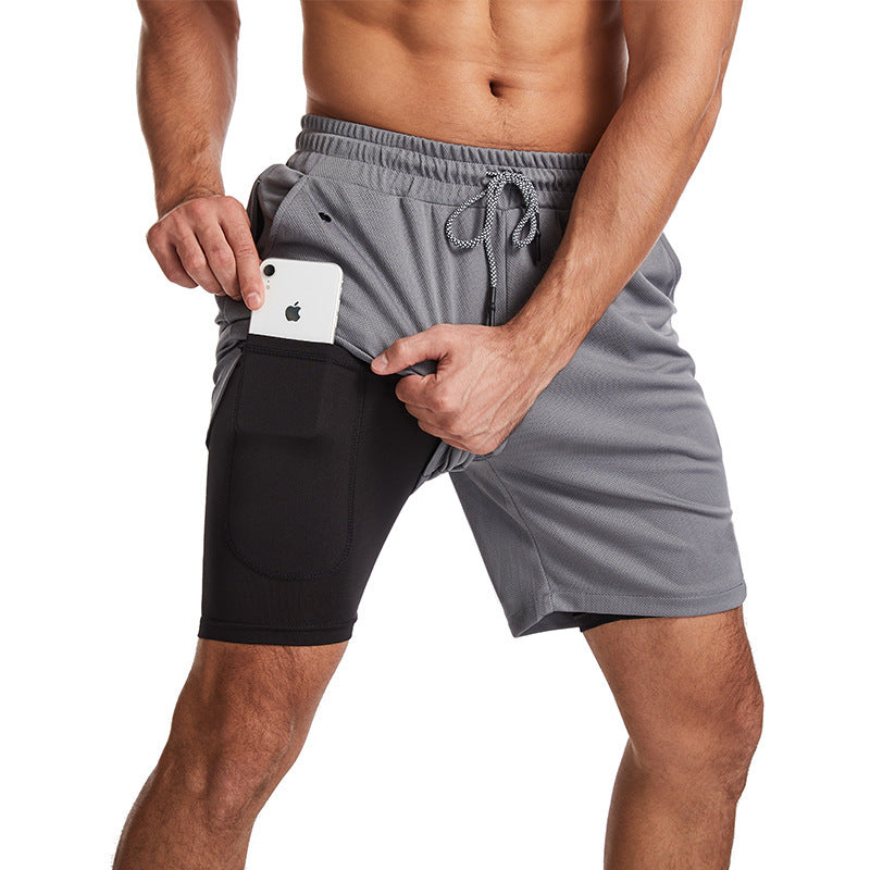 Herren Sportliche Hybrid-Shorts mit praktischen Taschen und atmungsaktivem Material Aliams