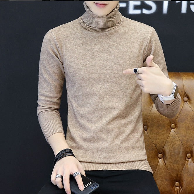 Herren Eleganter Rollkragenpullover aus feinem Strick Aliams