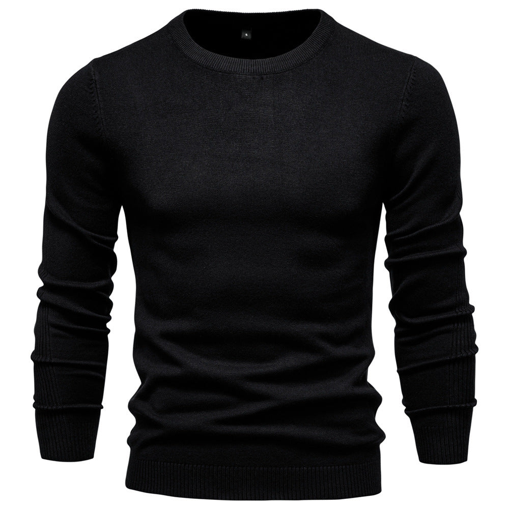 Herren Rundhals Pullover aus hochwertiger Baumwolle Aliams