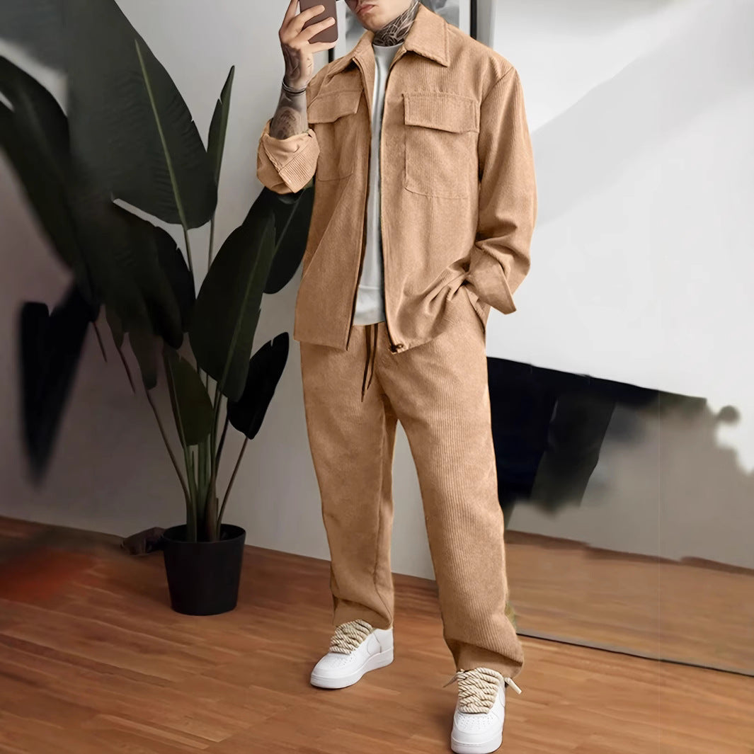 Herren Flanelljacke mit praktischen Taschen Aliams