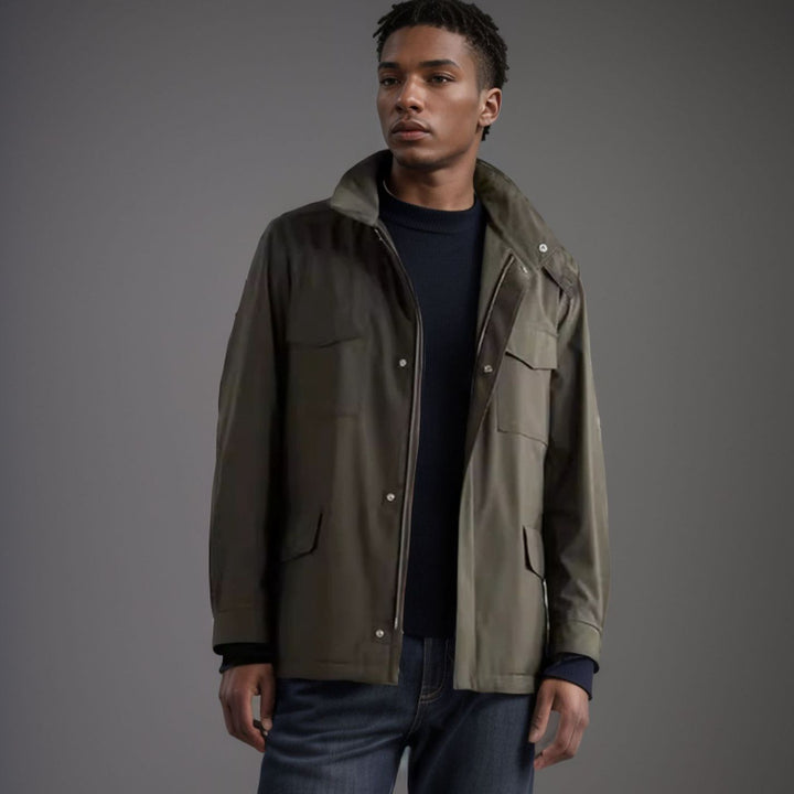 Herren funktionale Jacke im urbane Stil mit praktischen Taschen Aliams