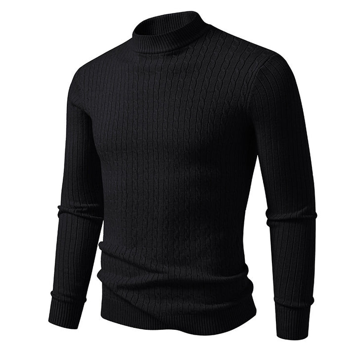 Herren Rollkragenpullover aus strukturiertem Strick Aliams