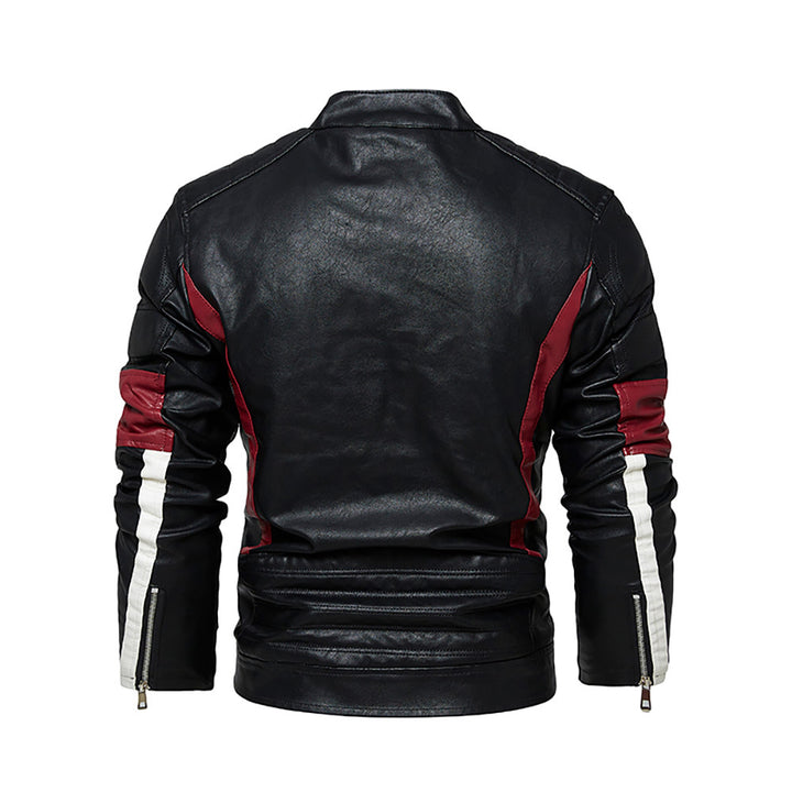 Herren stilvolle Bikerjacke aus hochwertigem Leder Aliams