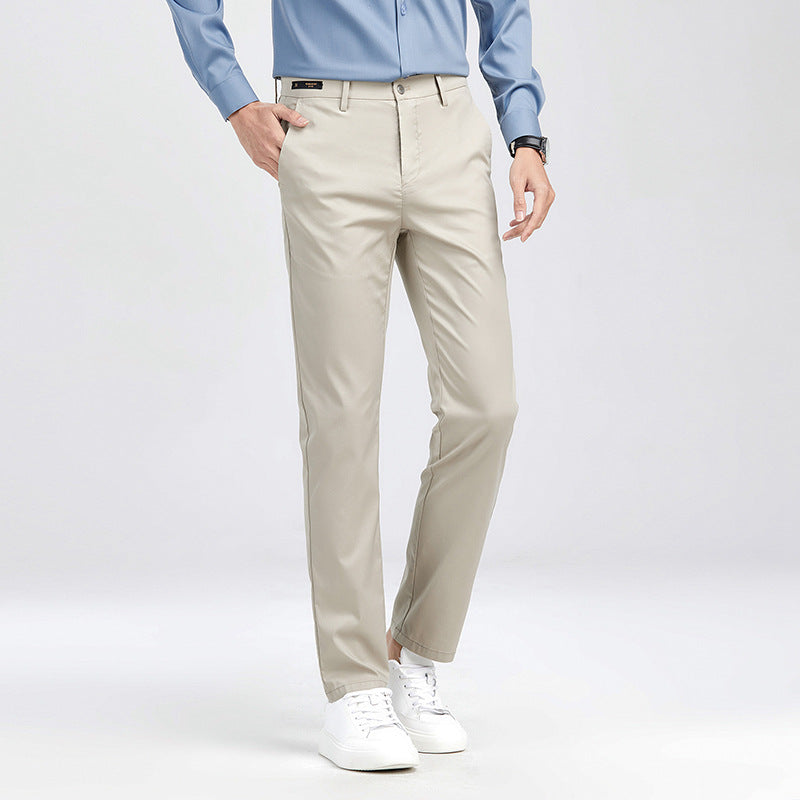 Herren elegante Chino-Hose mit atmungsaktiven Eigenschaften und praktischem Schnitt Aliams