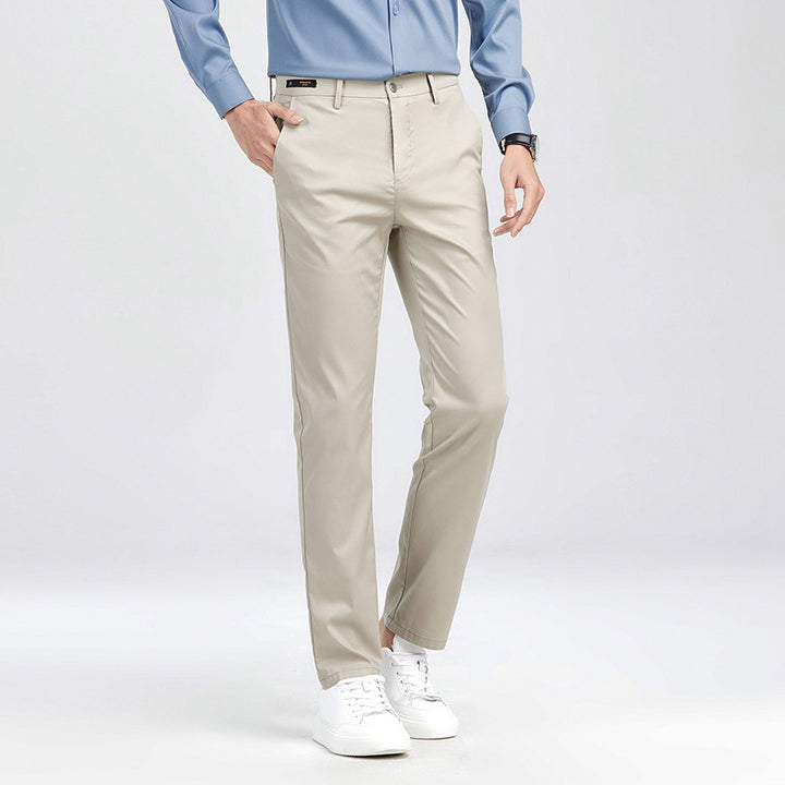 Herren elegante Chino-Hose mit atmungsaktiven Eigenschaften und praktischem Schnitt Aliams