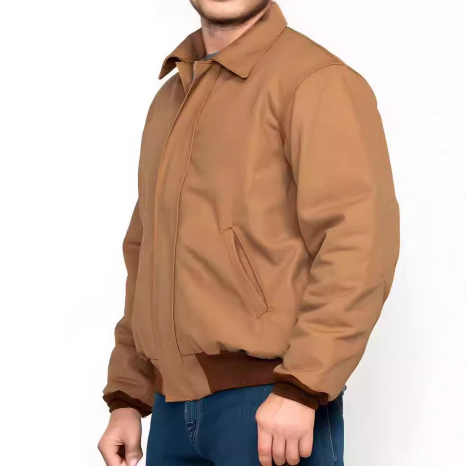 Herren stilvolle Bomberjacke mit praktischen Taschen und elastischem Bund Aliams