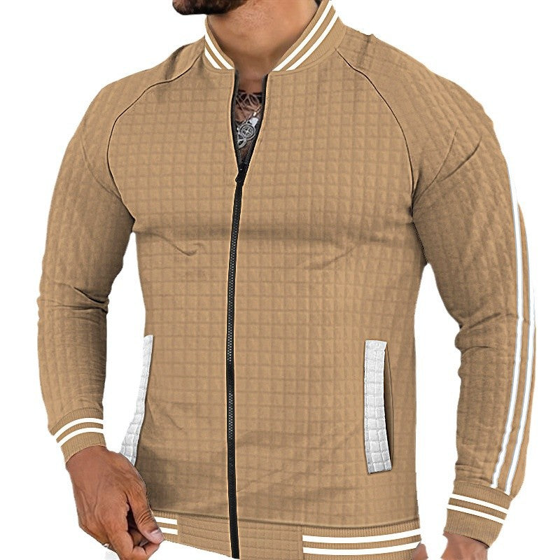 Herren gesteppte Sportjacke mit modernem Design und praktischen Reißverschlusstaschen Aliams