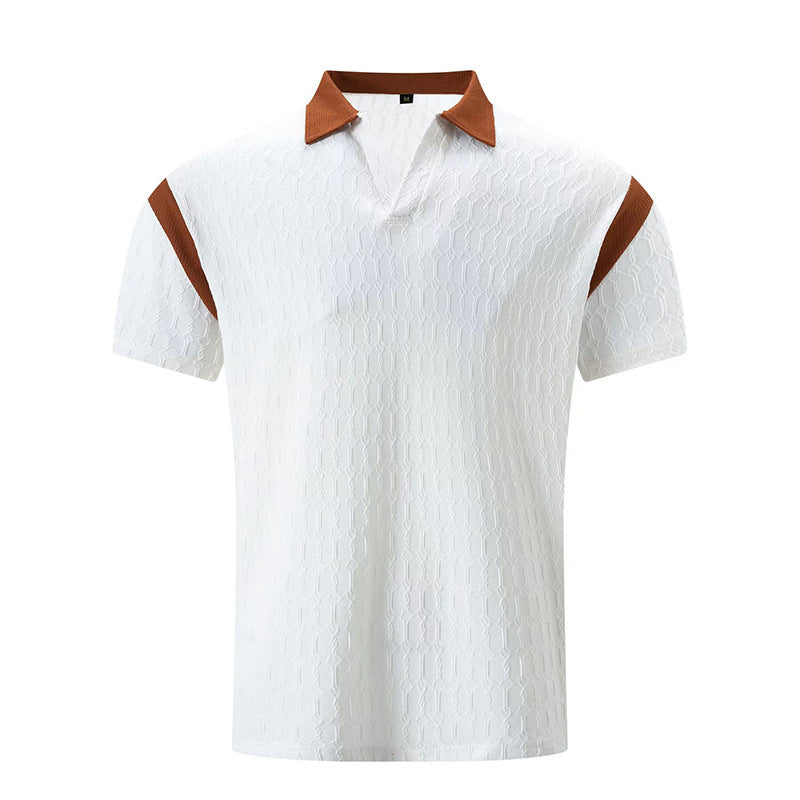 Herren Kurzarm Poloshirt mit strukturiertem Kragen und sportlichem Design Aliams