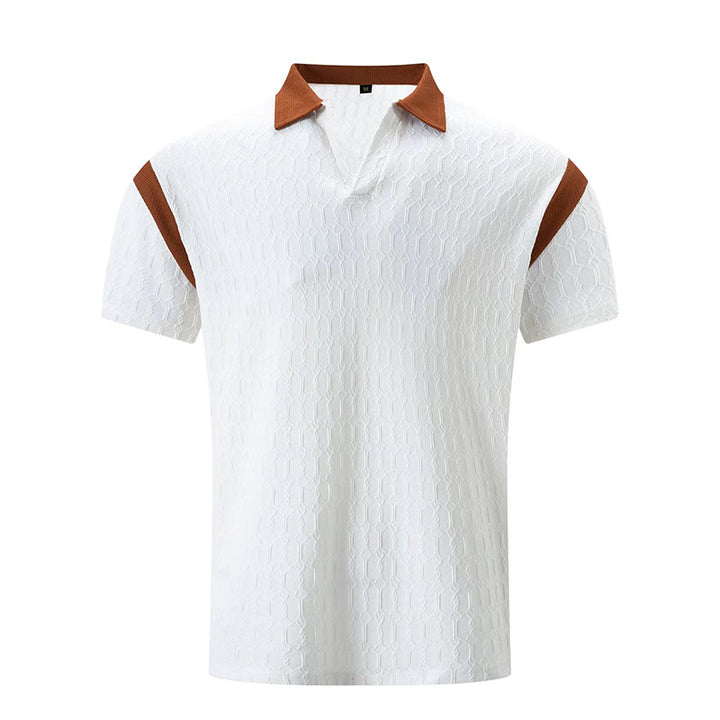 Herren Kurzarm Poloshirt mit strukturiertem Kragen und sportlichem Design Aliams