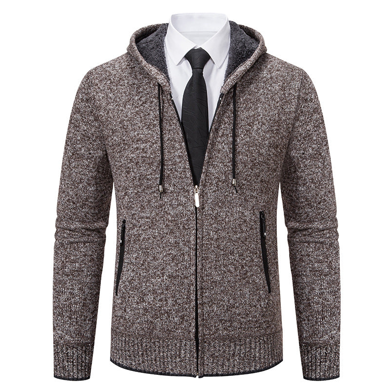 Herren Kapuzenjacke mit softem Fleece-Futter und eleganten Details Aliams