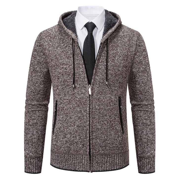 Herren Kapuzenjacke mit softem Fleece-Futter und eleganten Details Aliams