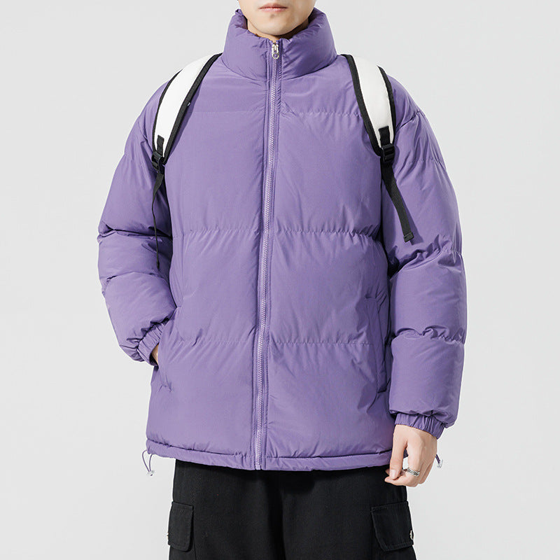 Herren gesteppte Funktionsjacke mit hohem Kragen und isolierendem Innenfutter Aliams