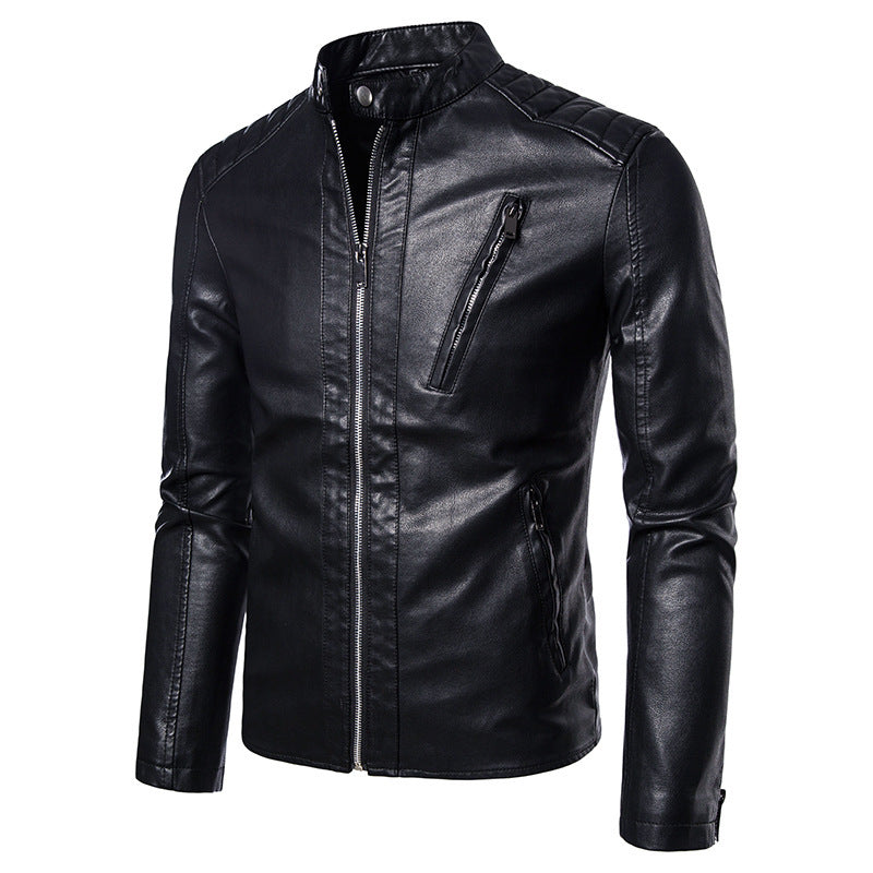 Herren stylische Bikerjacke mit modernen Nahtdetails Aliams