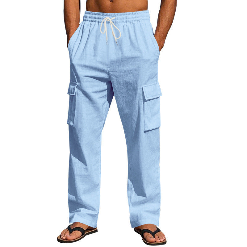 Herren Cargo-Hose mit verstellbarem Bund und praktischen Seitentaschen Aliams