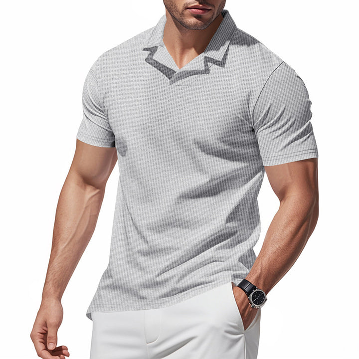 Herren Kurzarm Poloshirt mit strukturiertem Design Aliams