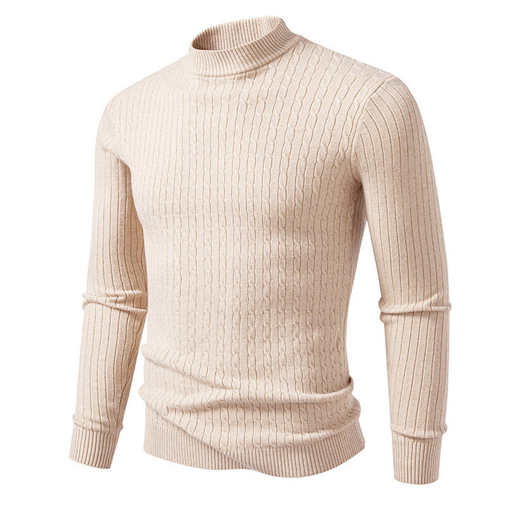 Herren Rollkragenpullover aus strukturiertem Strick Aliams