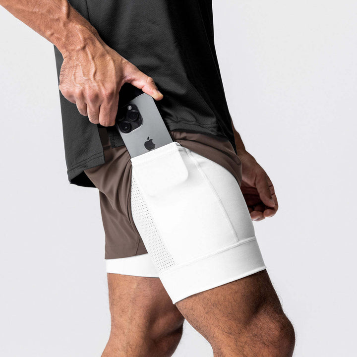 Herren Sportliche Hybrid-Shorts mit Innenfutter Aliams