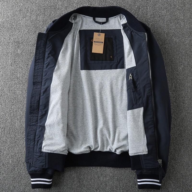 Herren Sportliche Bomberjacke mit praktischen Taschen und elastischen Bündchen Aliams