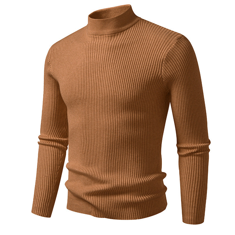 Herren Rollkragenpullover aus strukturiertem Strickmaterial Aliams