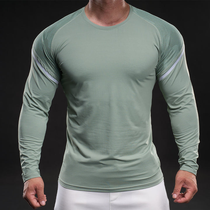 Herren sportliches Langarm-Funktionsshirt Aliams