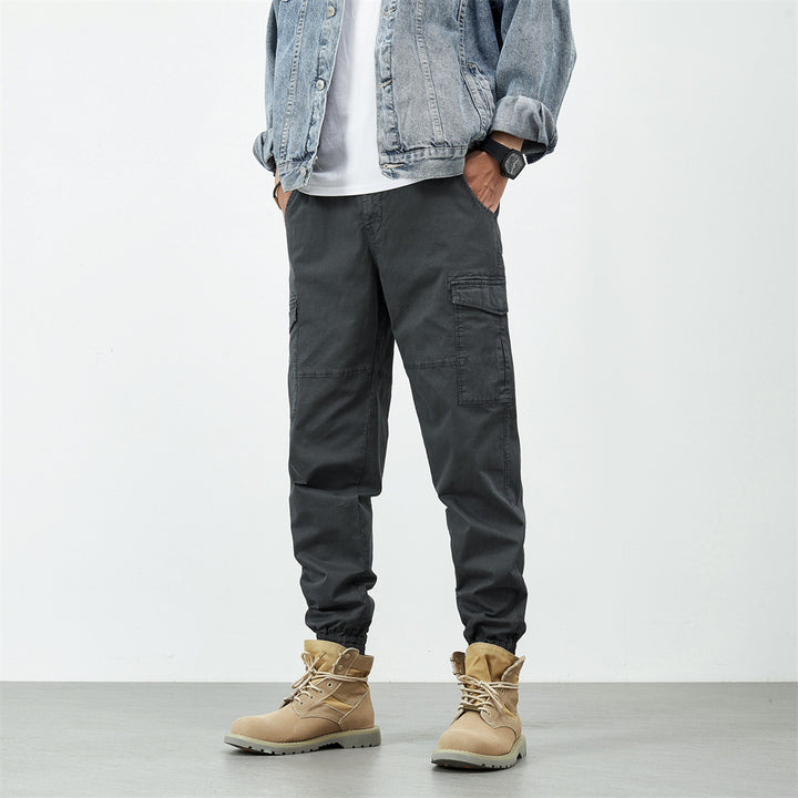 Herren Cargo-Hose mit elastischem Bund und verstellbarem Gurt Aliams