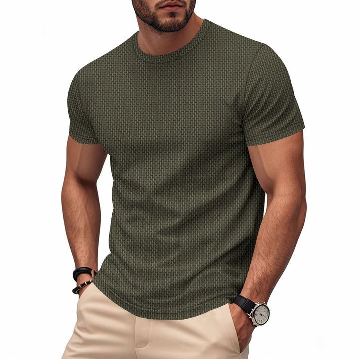 Herren sportliches Kurzarmshirt mit modernem Muster und hochwertigen Materialien Aliams