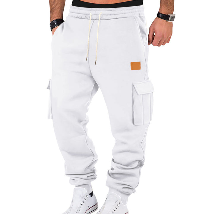 Herren Cargo-Jogginghose mit Taschen und elastischem Bund Aliams