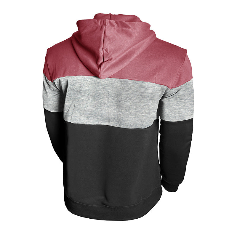 Herren Kapuzenpullover mit modischem Farbblockdesign Aliams