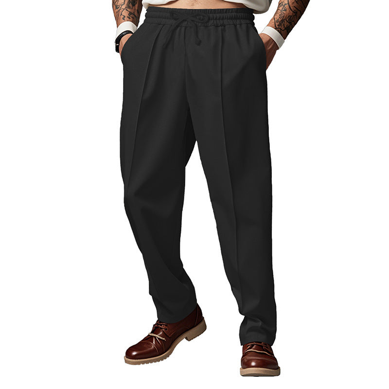 Herren Sportliche Jogginghose mit flexiblem Bund und seitlichen Eingrifftaschen Aliams