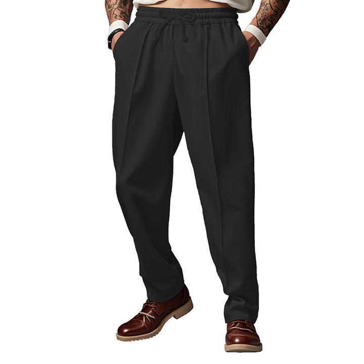 Herren Sportliche Jogginghose mit flexiblem Bund und seitlichen Eingrifftaschen Aliams