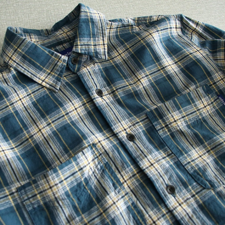 Herren karierte Flanellhemden mit praktischen Brusttaschen und komfortablem Schnitt Aliams