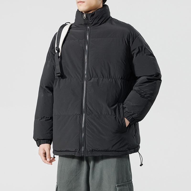 Herren gesteppte Funktionsjacke mit hohem Kragen und isolierendem Innenfutter Aliams