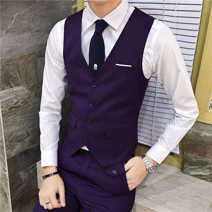 Herren eleganter Slim-Fit Anzug mit praktischen Taschen Aliams