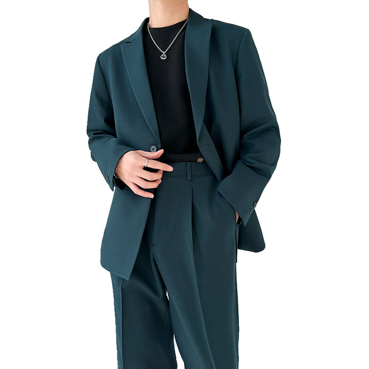 Herren eleganter Anzugblazer mit modernem Schnitt und feinem Innenfutter Aliams
